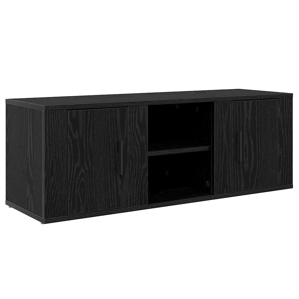 TV Cabinet Black Oak 100 x 31.5 x 35 cm Engineered Wood