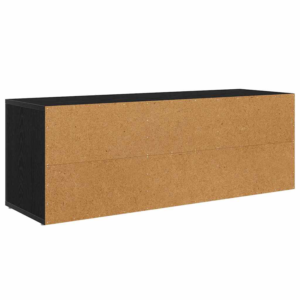 TV Cabinet 100 x 31.5 x 35 cm Black Oak Engineered Wood