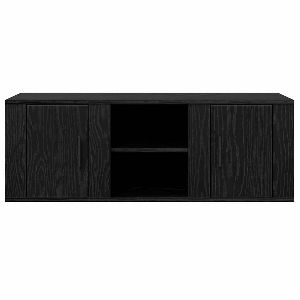 TV Cabinet Black Oak 100 x 31.5 x 35 cm Engineered Wood