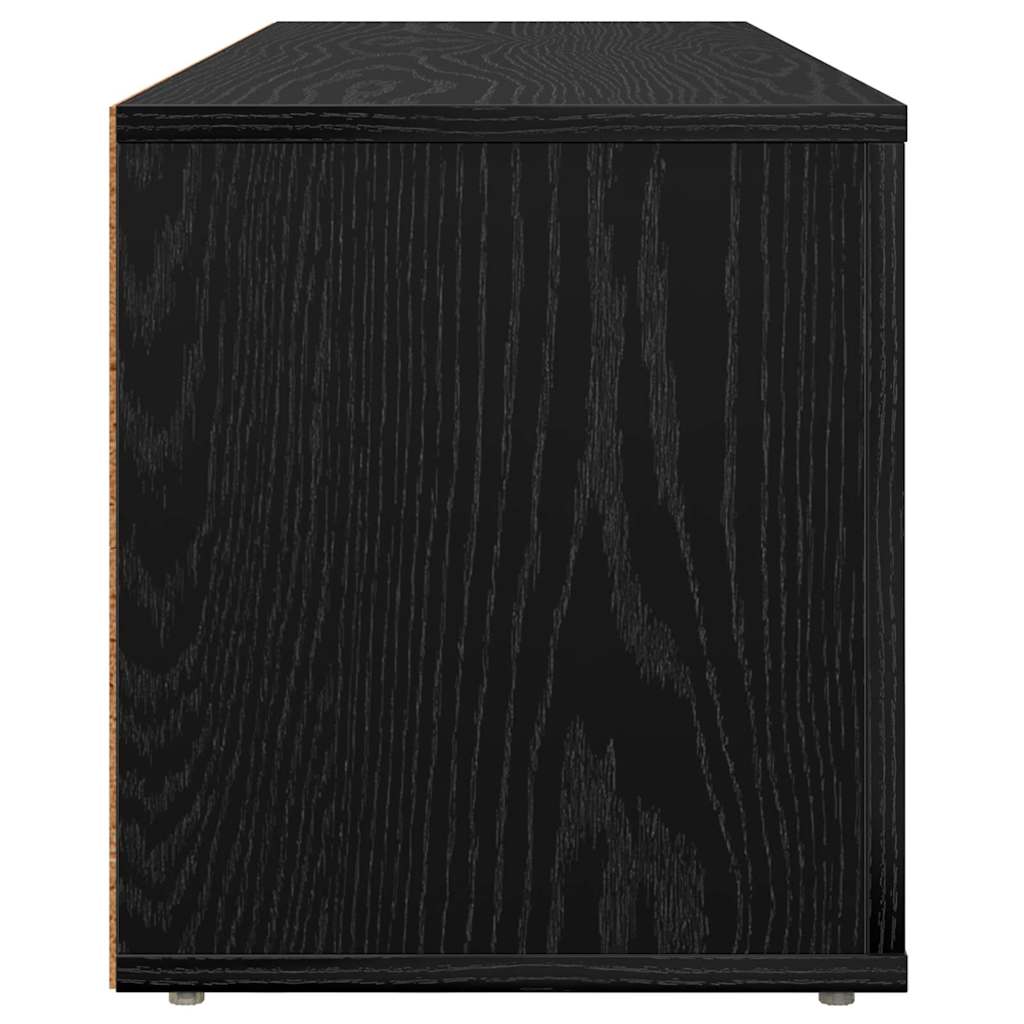 TV Cabinet Black Oak 100 x 31.5 x 35 cm Engineered Wood