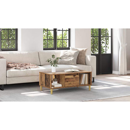 Coffee Table Old Wood 90 x 50 x 26.5 cm Engineered Wood