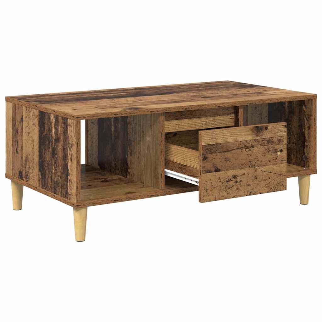 Coffee Table Old Wood 90 x 50 x 26.5 cm Engineered Wood