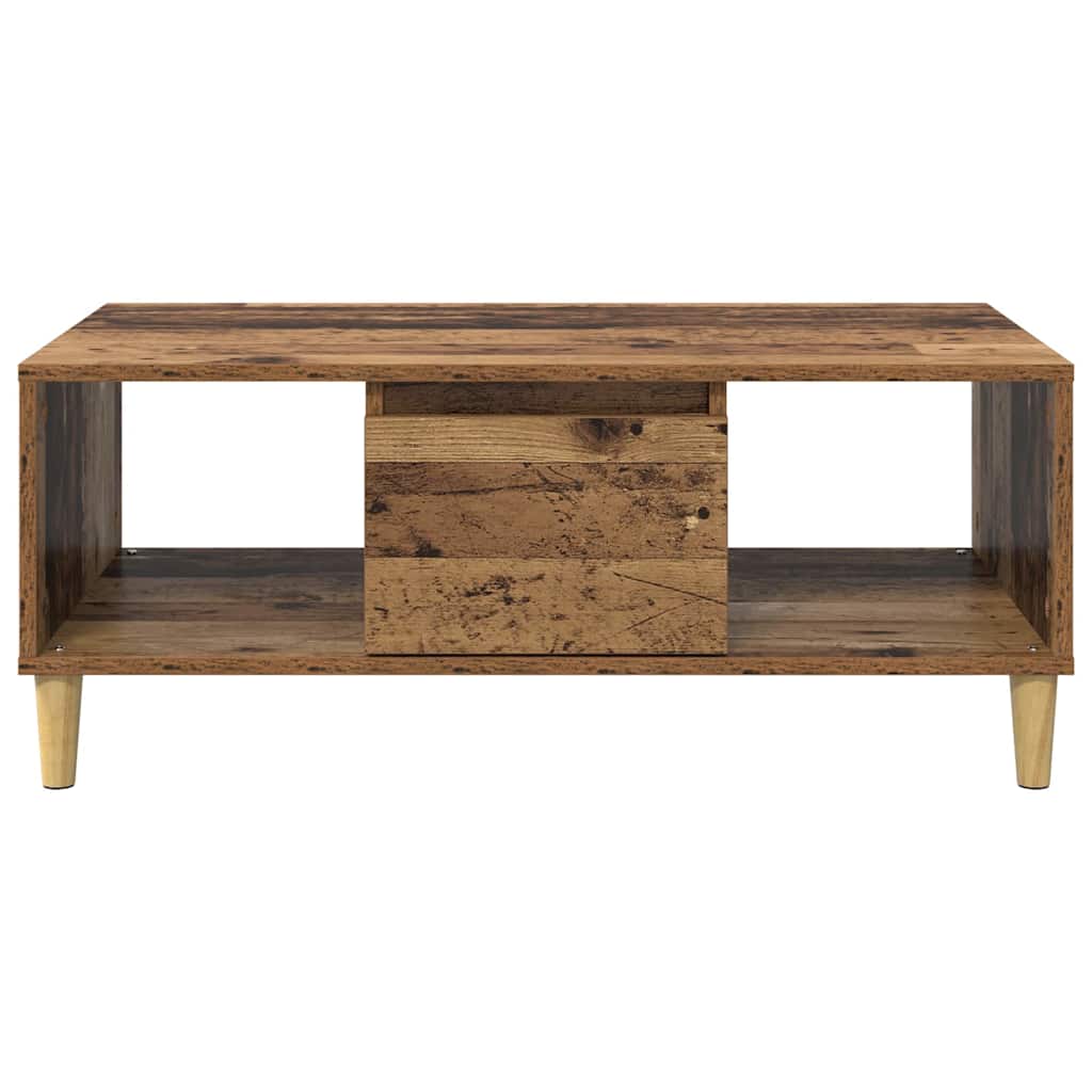 Coffee Table Old Wood 90 x 50 x 26.5 cm Engineered Wood