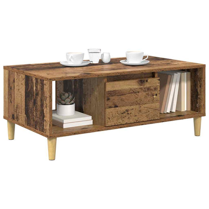 Coffee Table Old Wood 90 x 50 x 26.5 cm Engineered Wood
