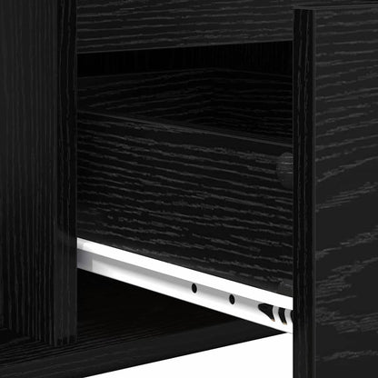 Coffee Table Black Oak 90 x 50 x 26.5 cm Engineered Wood