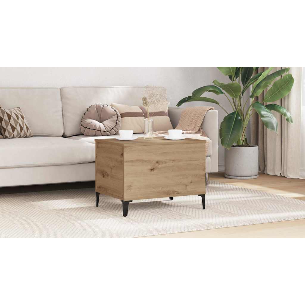 Coffee Table Artisan Oak 60 x 44.5 x 45 cm Engineered Wood