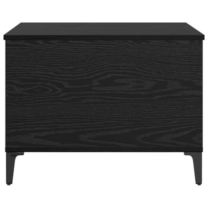 Coffee Table Black Oak 60 x 44.5 x 45 cm Engineered Wood