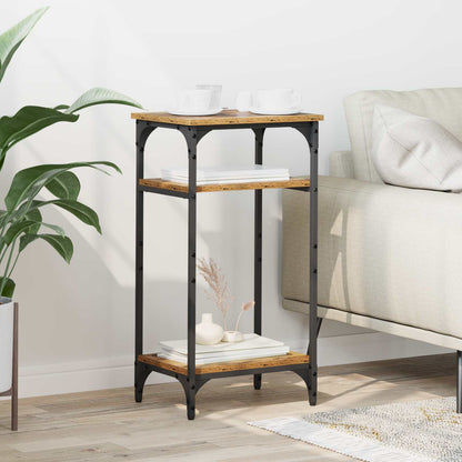 Side Table Old Wood 40 x 30 x 75 cm Engineered Wood