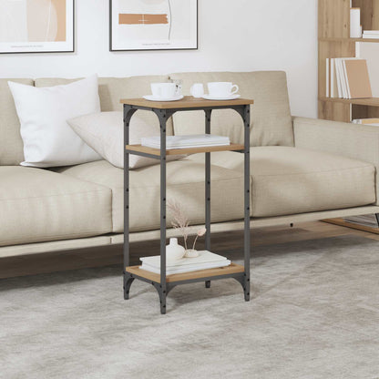 Side Table Manual Artisan Oak 40 x 30 x 75 cm Engineered Wood
