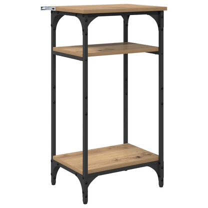 Side Table Manual Artisan Oak 40 x 30 x 75 cm Engineered Wood
