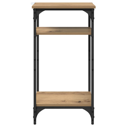 Side Table Manual Artisan Oak 40 x 30 x 75 cm Engineered Wood