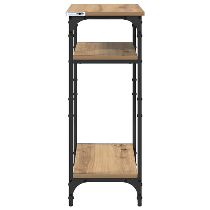 Side Table Manual Artisan Oak 40 x 30 x 75 cm Engineered Wood