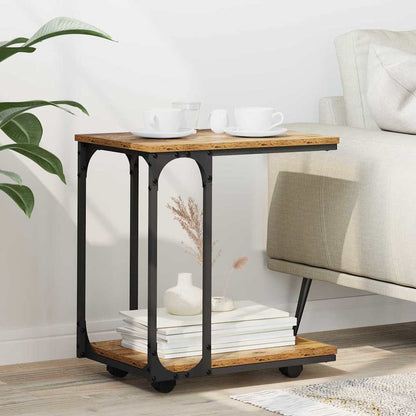 Side Table Old Wood 50 x 35 x 55.5 cm Engineered Wood