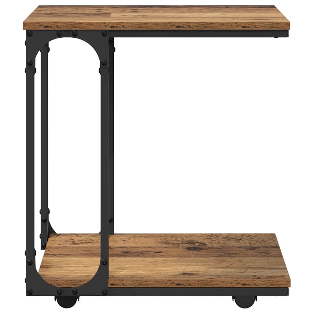 Side Table Old Wood 50 x 35 x 55.5 cm Engineered Wood