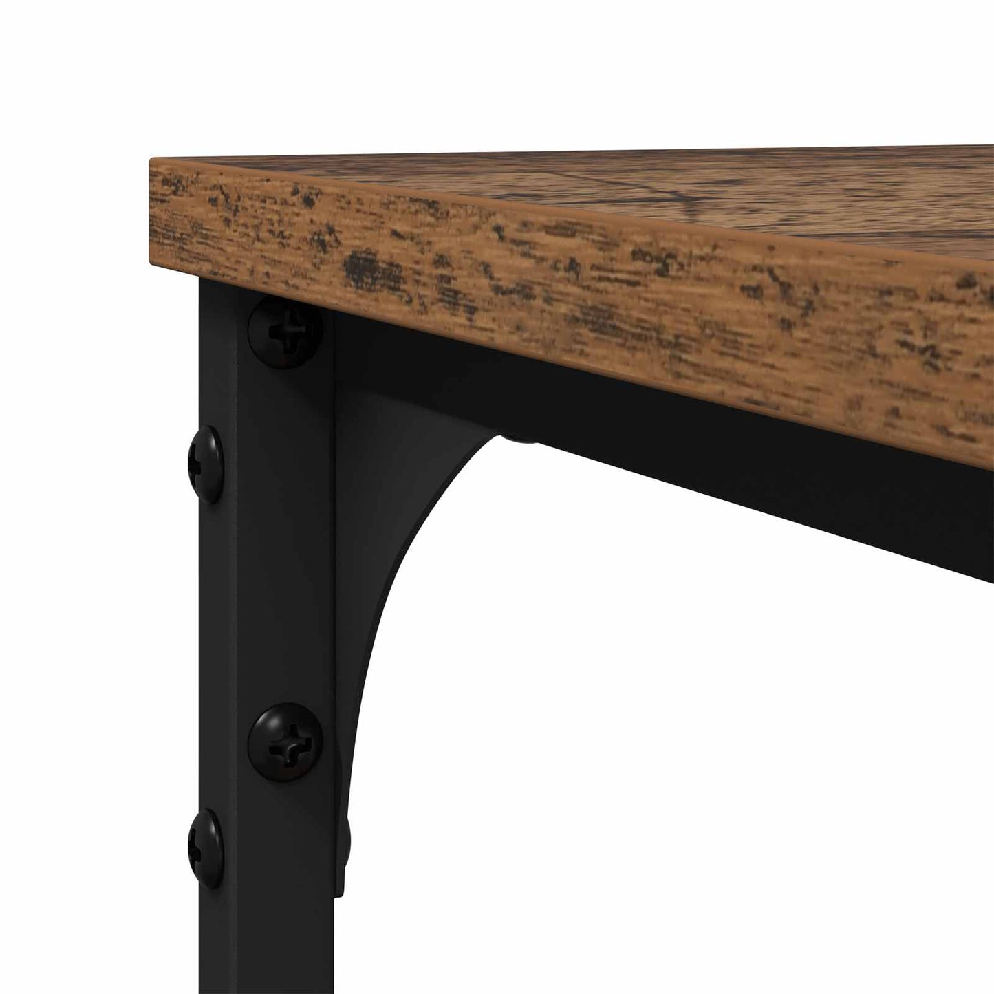 Side Table with Shelf Old wood 50 x 35 x 52 cm Engineered wood