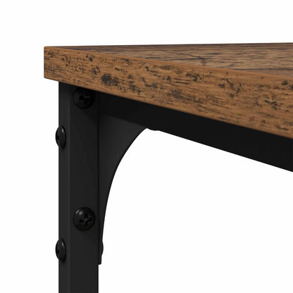 Side Table with Shelf Old wood 50 x 35 x 52 cm Engineered wood