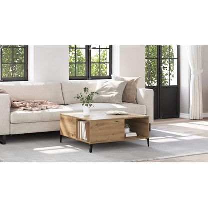 Coffee Table Artisan Oak 80 x 80 x 36.5 cm Engineered Wood