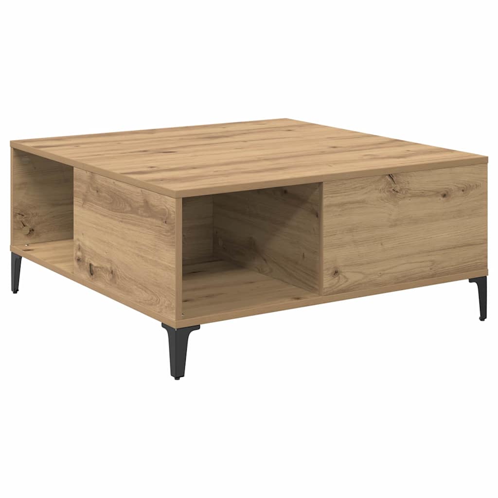 Coffee Table Artisan Oak 80 x 80 x 36.5 cm Engineered Wood