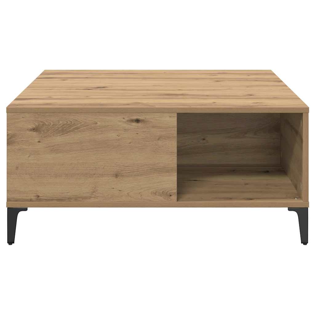 Coffee Table Artisan Oak 80 x 80 x 36.5 cm Engineered Wood