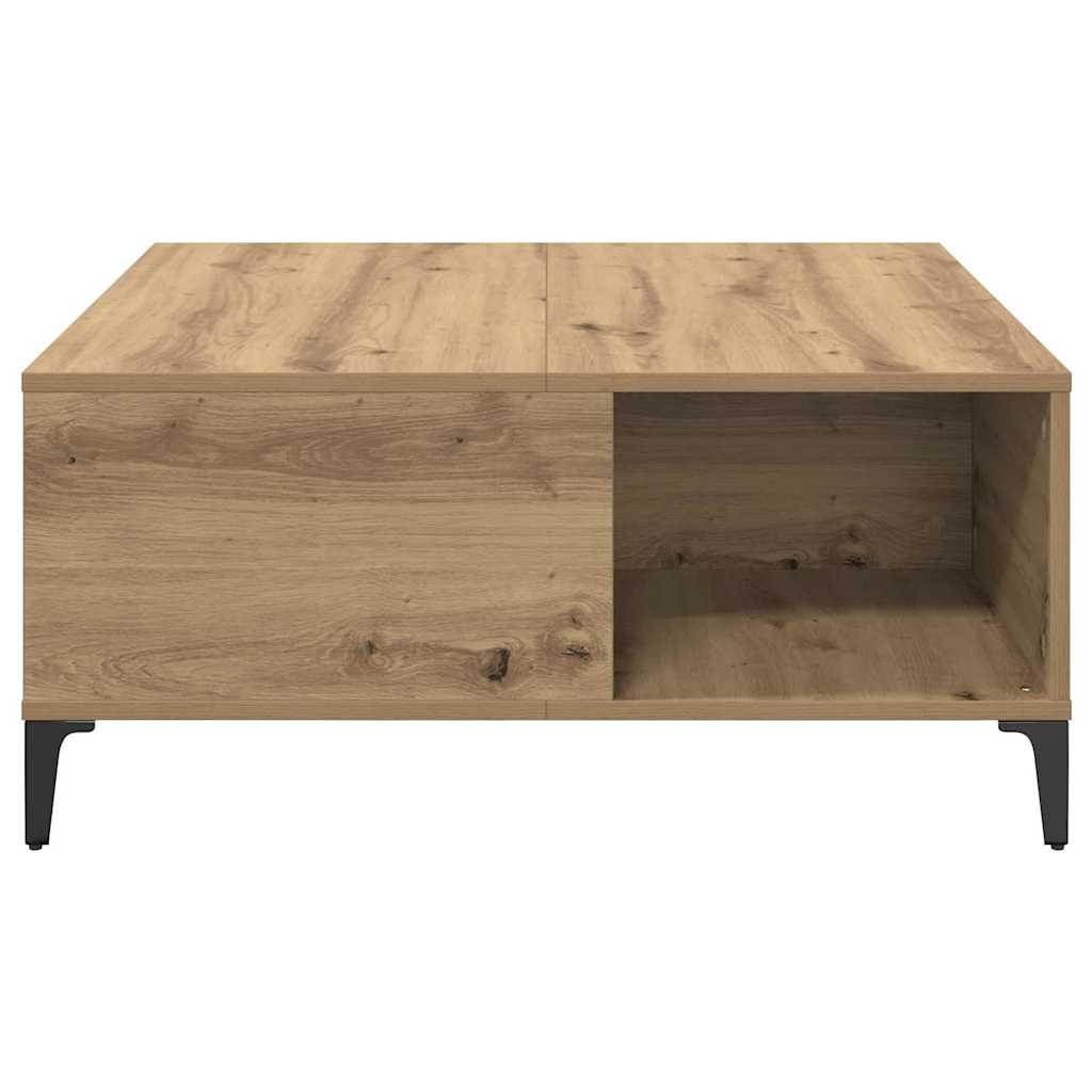 Coffee Table Artisan Oak 80 x 80 x 36.5 cm Engineered Wood