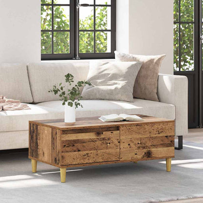 Coffee Table Old Wood 90 x 50 x 35 cm Engineered Wood