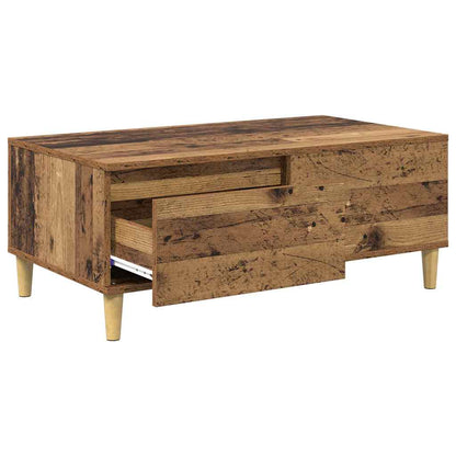Coffee Table Old Wood 90 x 50 x 35 cm Engineered Wood
