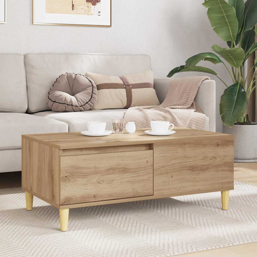 Coffee Table Artisan Oak 90 x 50 x 35 cm Engineered Wood