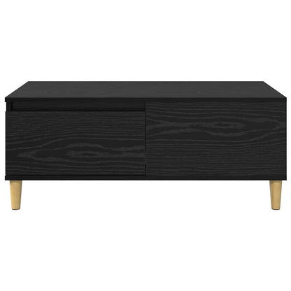 Coffee Table Black Oak 90 x 50 x 35 cm Engineered Wood