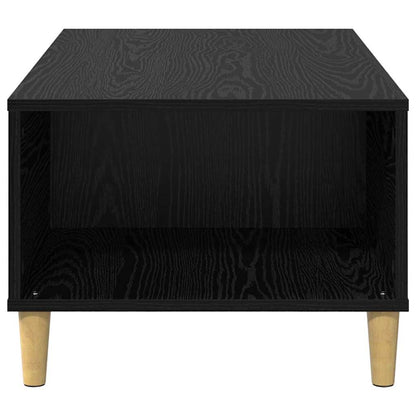Coffee Table Black Oak 90 x 50 x 35 cm Engineered Wood