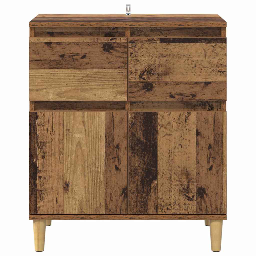 Sideboard with Drawer Old Wood 60 x 35 x 70 cm Engineered Wood