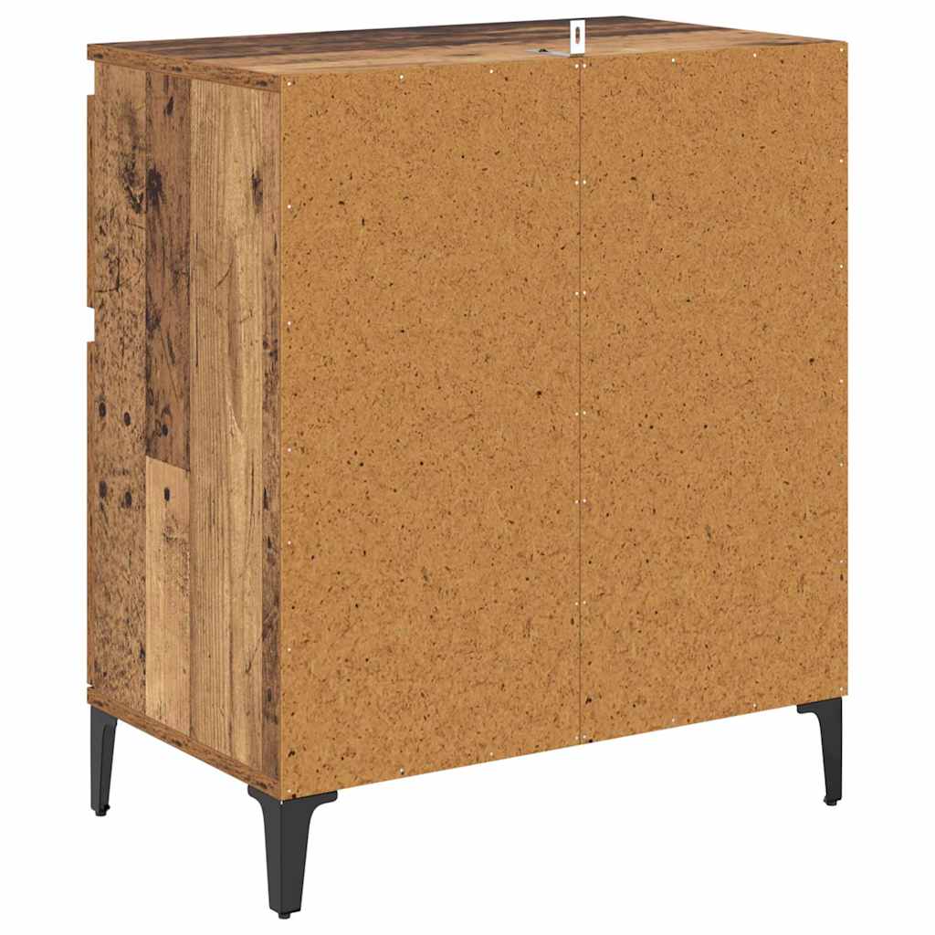 Sideboard Old Wood 60 x 35 x 70 cm Engineered Wood and Iron