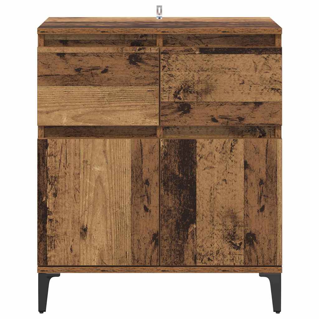 Sideboard Old Wood 60 x 35 x 70 cm Engineered Wood and Iron
