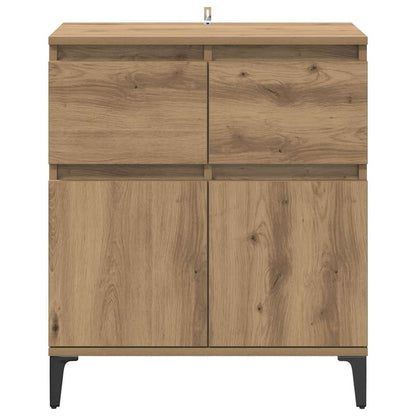 Sideboard Artisan Oak 60 x 35 x 70 cm Engineered Wood and Iron