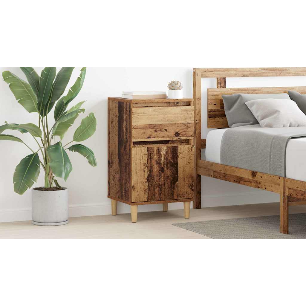 Bedside Cabinet Old Wood 40 x 35 x 70 cm Engineered Wood