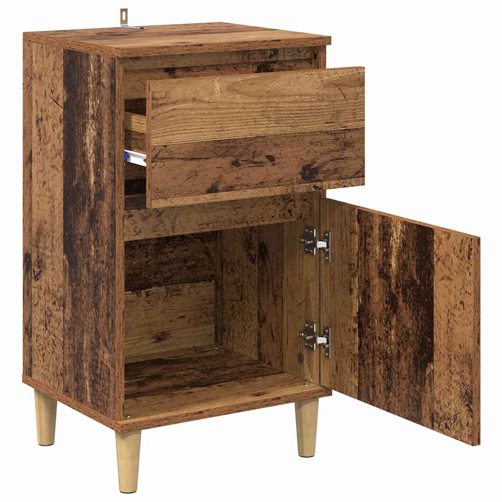 Bedside Cabinet 2 pcs Old Wood 40 x 35 x 70 cm Engineered Wood