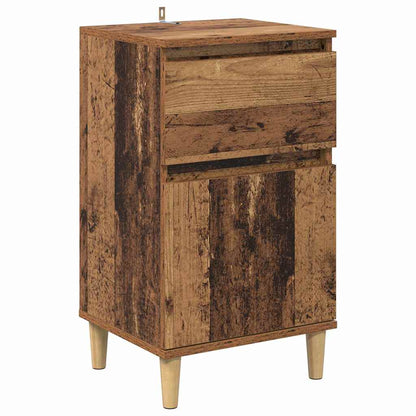 Bedside Cabinet 2 pcs Old Wood 40 x 35 x 70 cm Engineered Wood