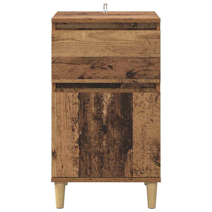 Bedside Cabinet 2 pcs Old Wood 40 x 35 x 70 cm Engineered Wood