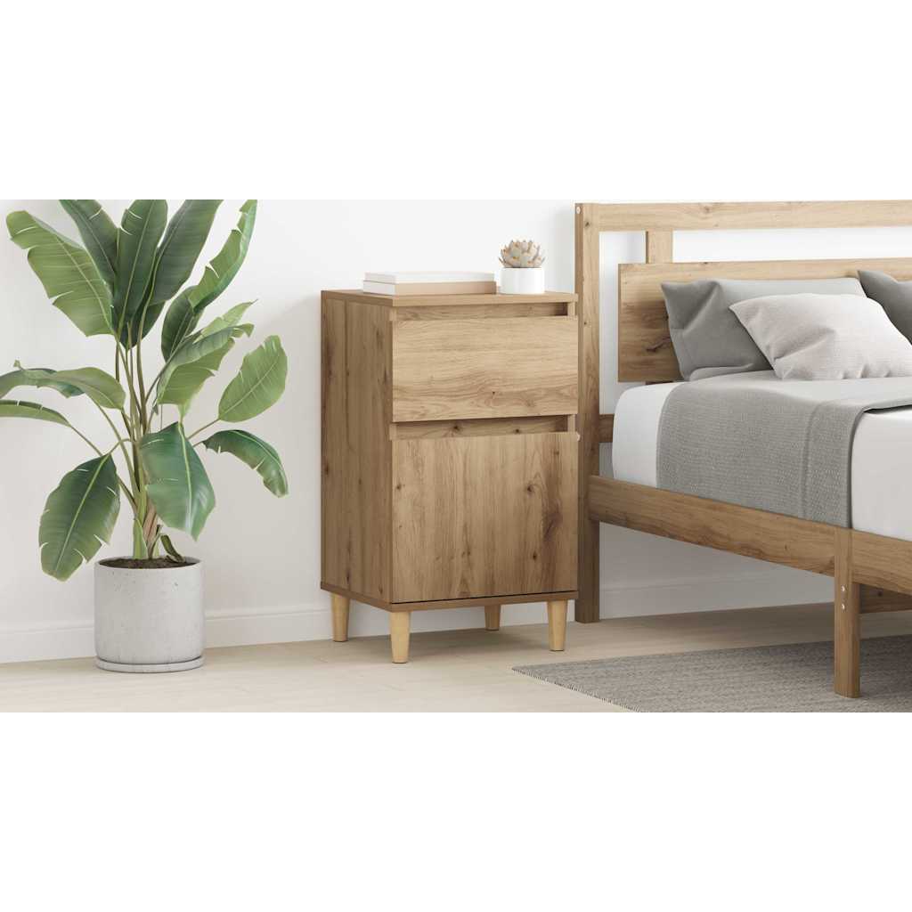 Bedside Cabinet Artisan Oak 40 x 35 x 70 cm Engineered Wood