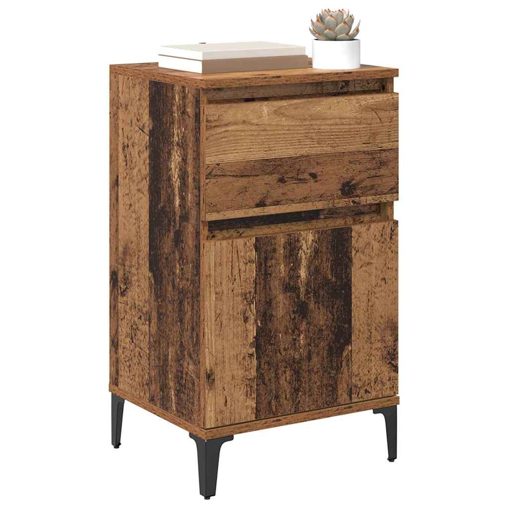 Bedside Cabinet Old Wood 40 x 35 x 70 cm Engineered Wood