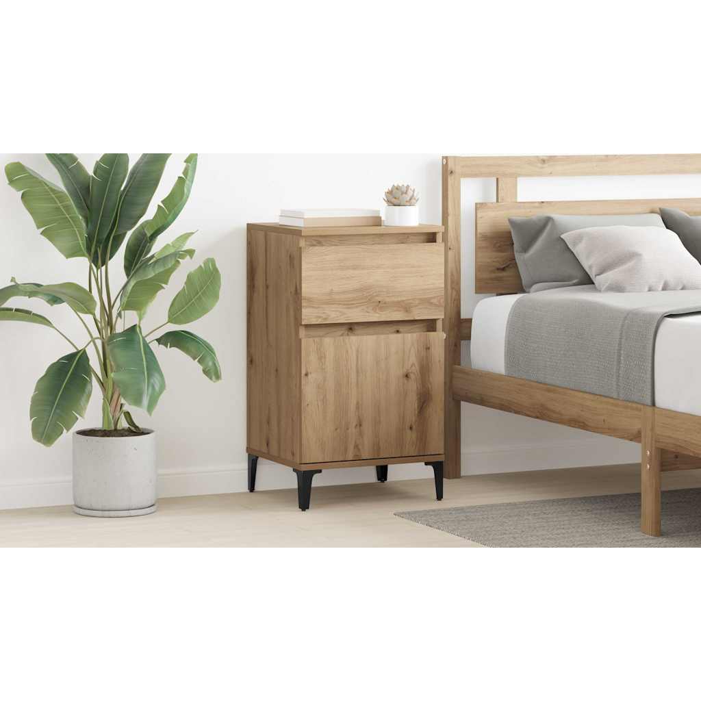 Bedside Cabinet Artisan Oak 40 x 35 x 70 cm Engineered Wood