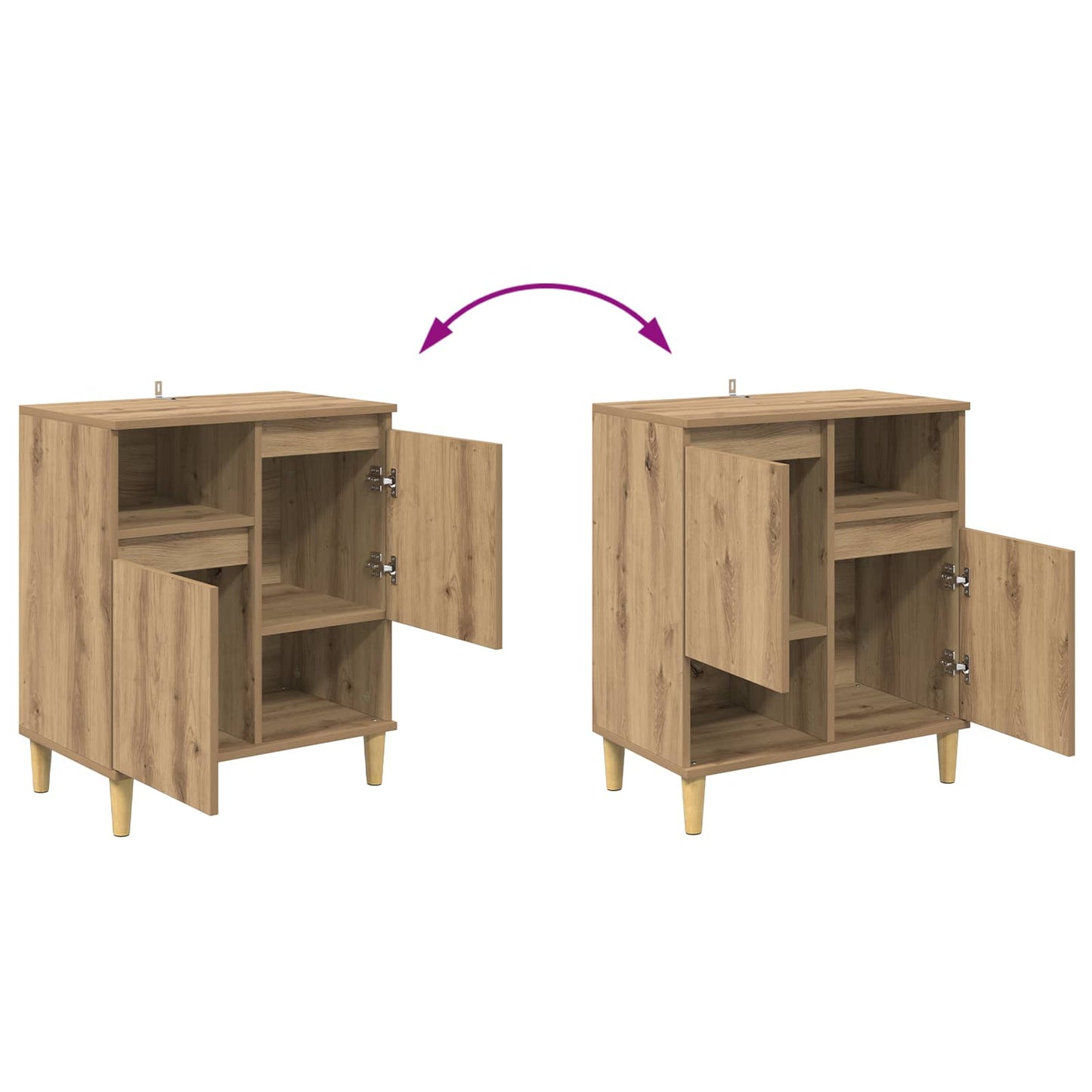 Sideboard Artisan oak 35 x 60 x 70 cm Engineered wood