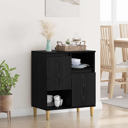 Sideboard Black oak 35 x 60 x 70 cm Engineered wood