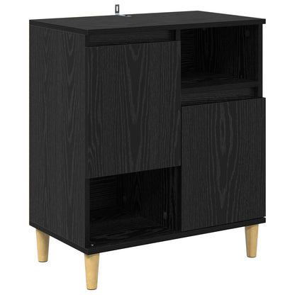 Sideboard Black oak 35 x 60 x 70 cm Engineered wood