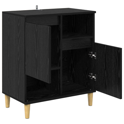 Sideboard Black oak 35 x 60 x 70 cm Engineered wood