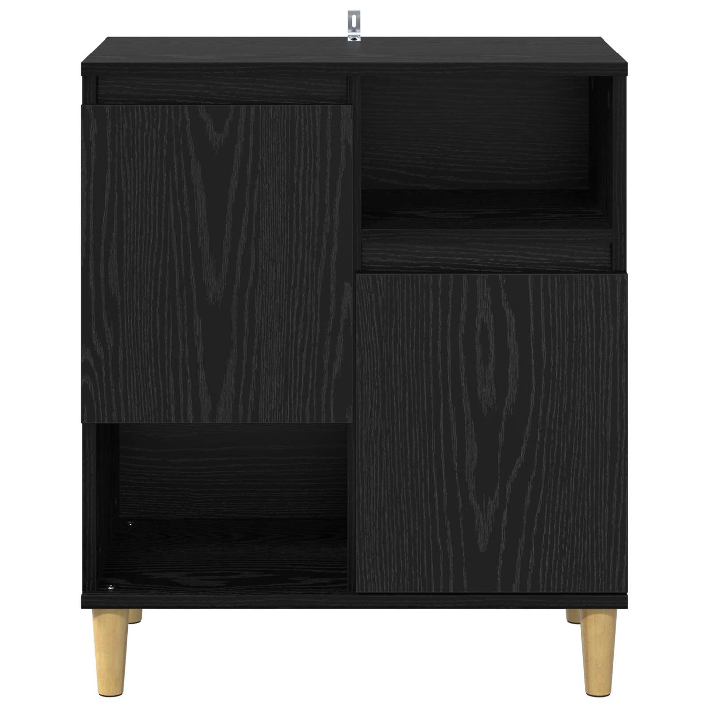 Sideboard Black oak 35 x 60 x 70 cm Engineered wood