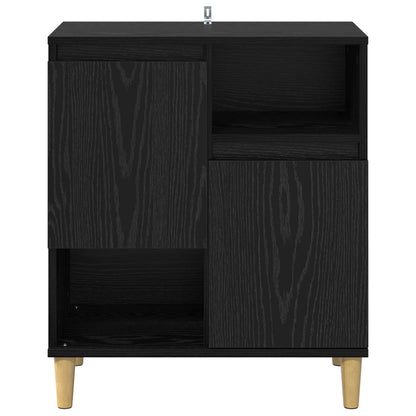 Sideboard Black oak 35 x 60 x 70 cm Engineered wood