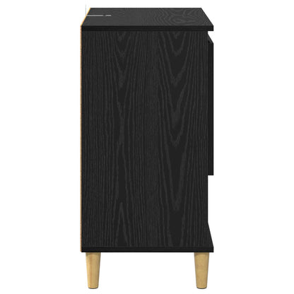 Sideboard Black oak 35 x 60 x 70 cm Engineered wood