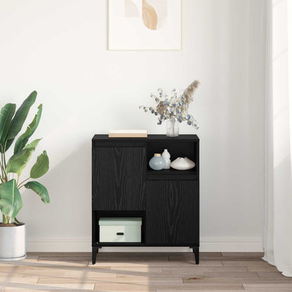Sideboard Black Oak 60 x 35 x 70 cm Engineered Wood