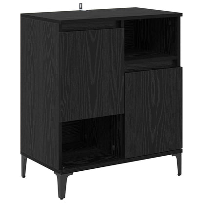 Sideboard Black Oak 60 x 35 x 70 cm Engineered Wood