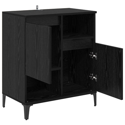 Sideboard Black Oak 60 x 35 x 70 cm Engineered Wood